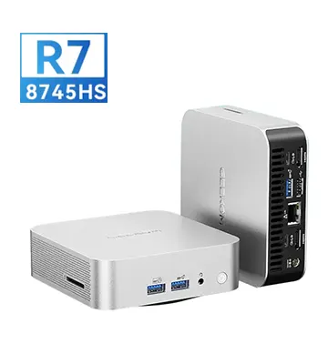Mini PC GEEKOM con AMD Ryzen 7 8745HS Win Pro 11, 16GB RAM + 1TB SSD | A8