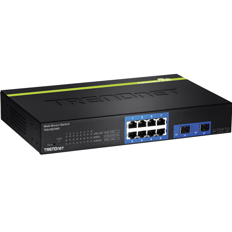 Switch administrable de 8 puertos gigabit. TEG-082WS