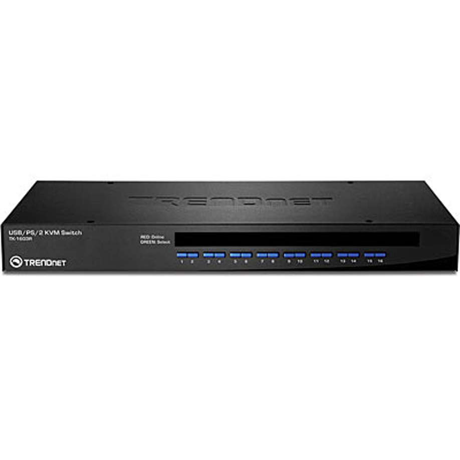 Switch KVM de 16 puertos montaje en rack- TK-1603R (PEDIDO 35 A 40 DIAS)