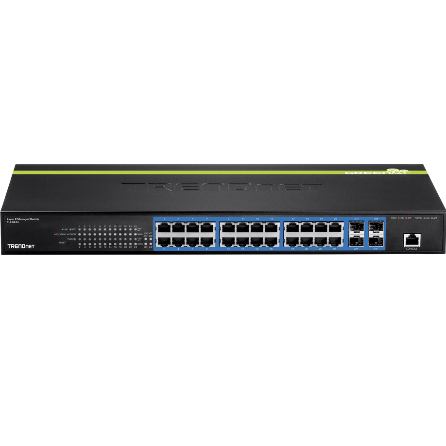 TRENDnet TL2-G244. Switch Admin. 24 Port. 10/100/1000Mbps Capa 2 no POE