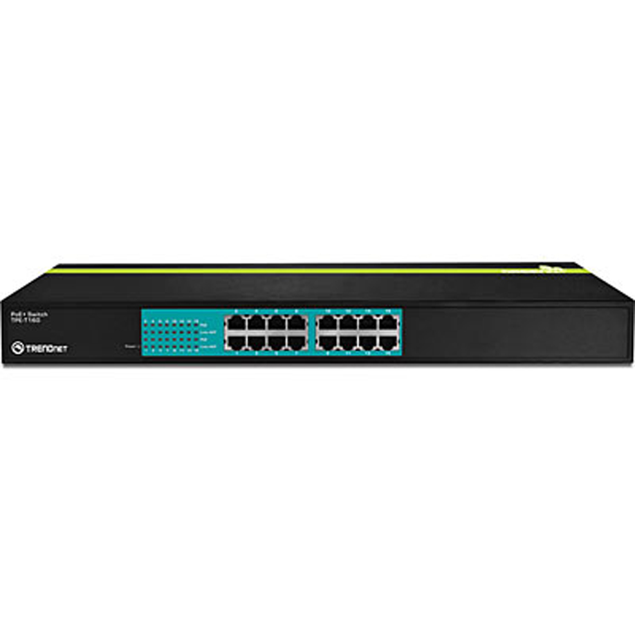 SWITCH PoE+ de 16 puertos 10/100Mbps. TPE-T160.