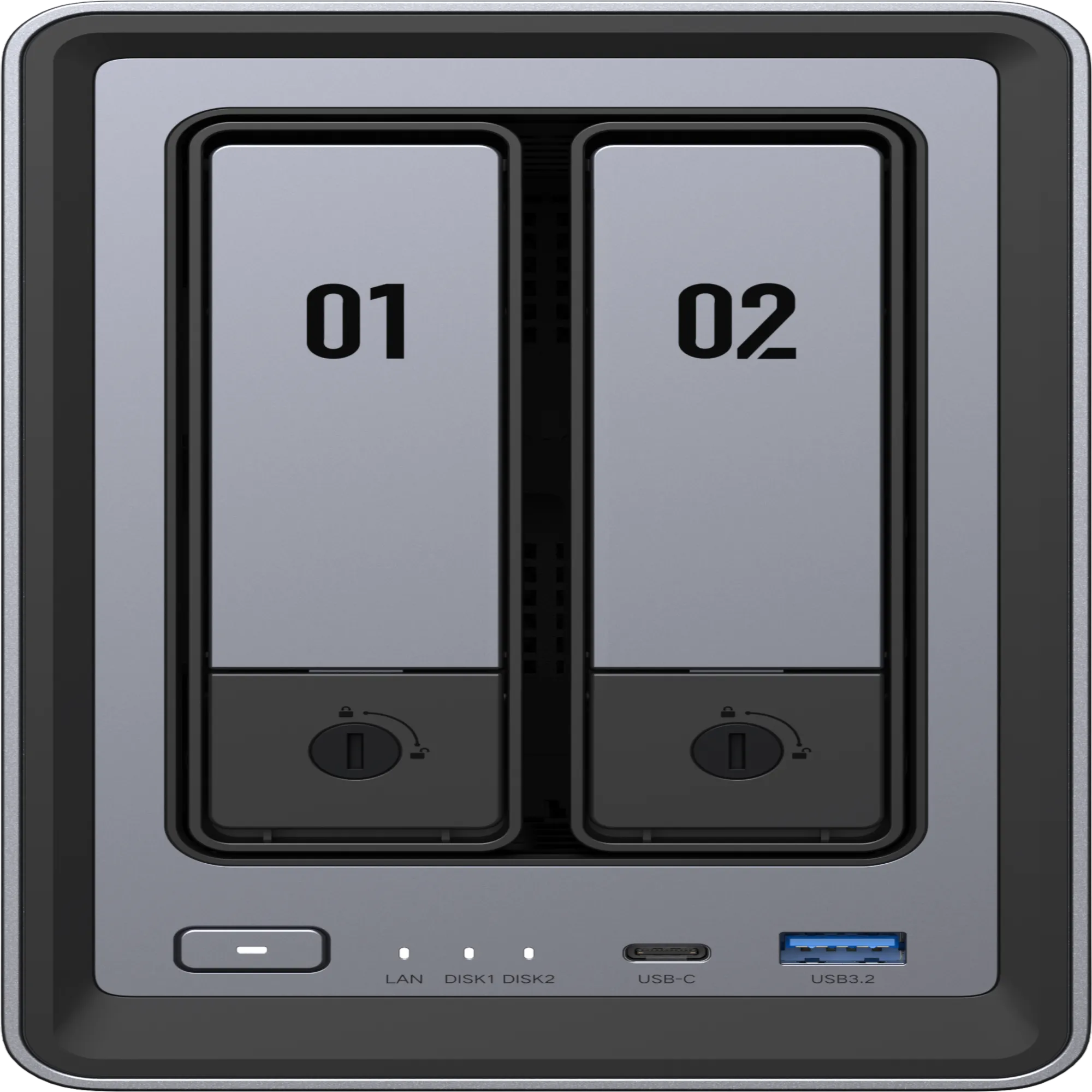 DXP2800 - ALMACENAMIENTO NAS - 2 BAHIAS - NO INCLUYE DISCO UGREEN - CO010115