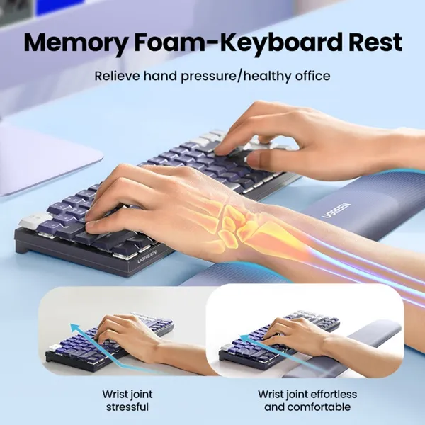 LP669 - REPOSAMUÑECAS ERGONÓMICO PARA TECLADO UGREEN - CO020059