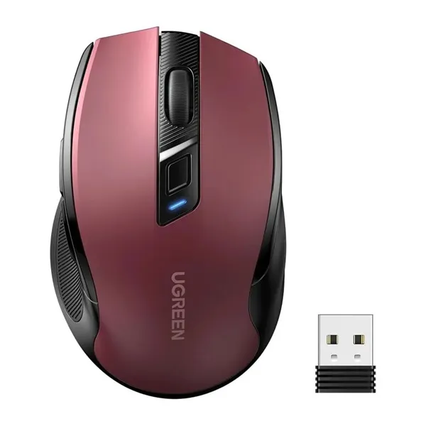 MU006 - MOUSE ERGONOMICO - INALAMBRICO ROJO - 2.4 GHZ & BLUETOOH UGREEN - CO020053