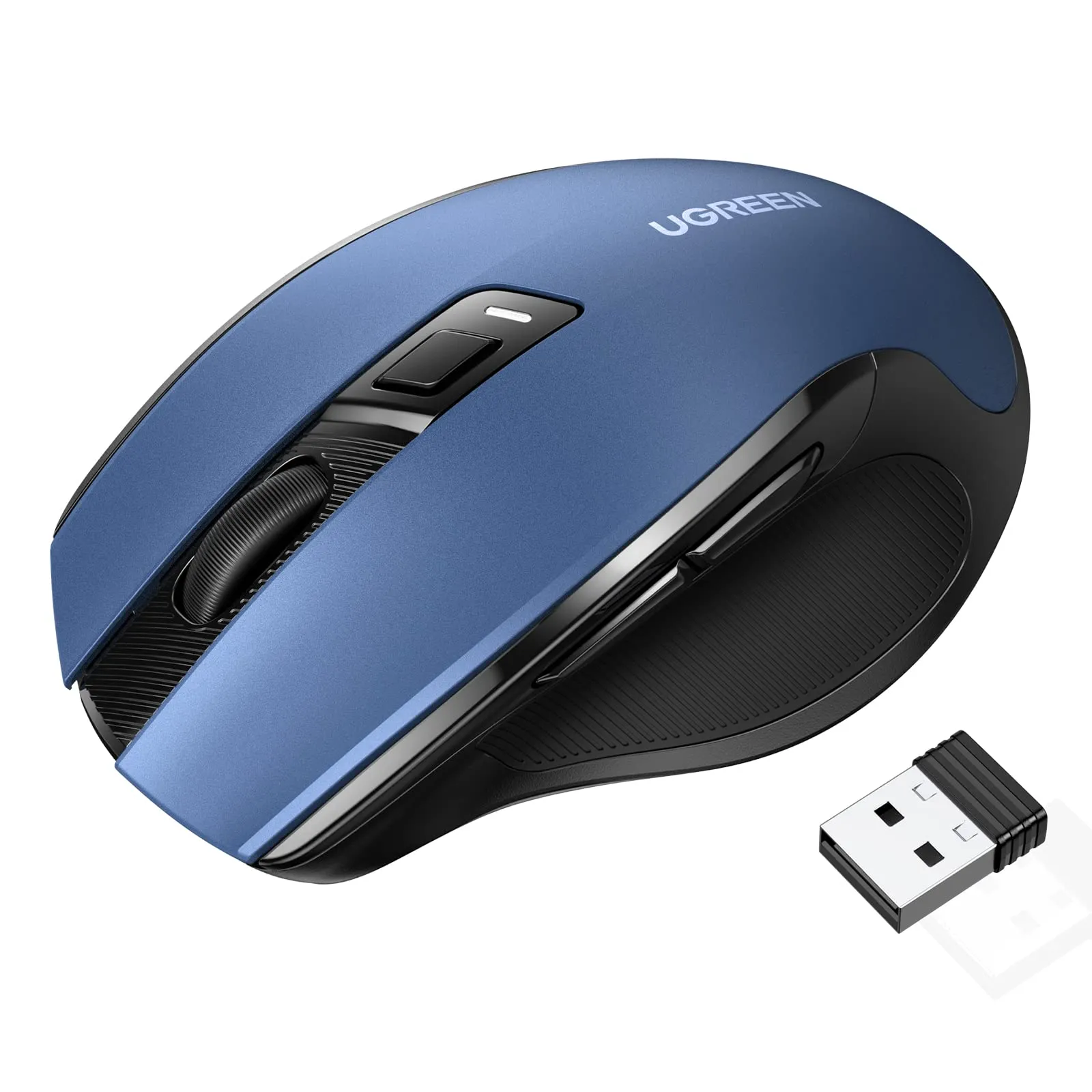 MU006 -MOUSE ERGONOMICO - INALAMBRICO AZUL - 2.4 GHZ- 4000 DPI & BLUETOOH UGREEN - CO020054