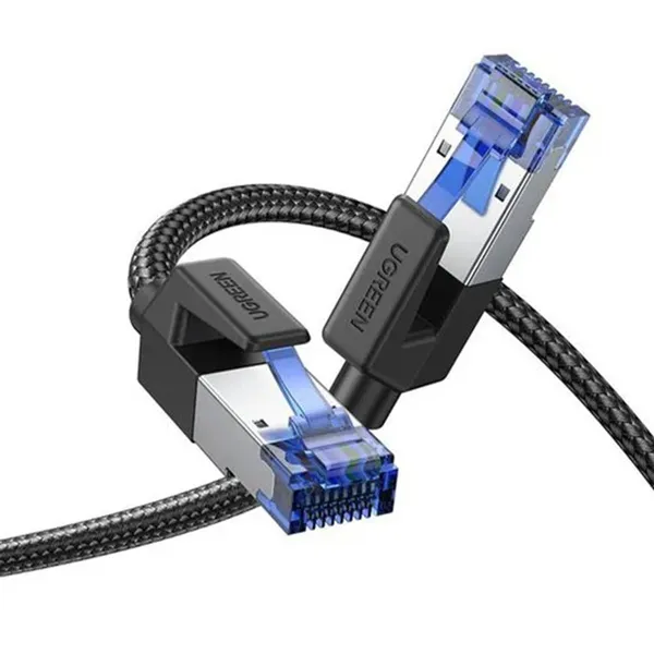 NW153 - CABLE CAT8 - 10 MTS - ETHERNET TRENZADO - COBRE PURO - NEGRO UGREEN - CE010142 - ACCESORIOS