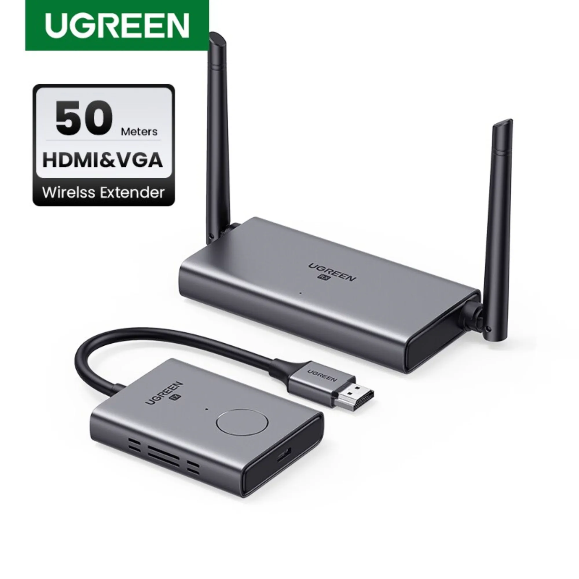 CM506 - TRANSMISOR/RECEPTOR EXTENSOR HDMI INALAMBRICO - 50 MTS UGREEN - CO010077