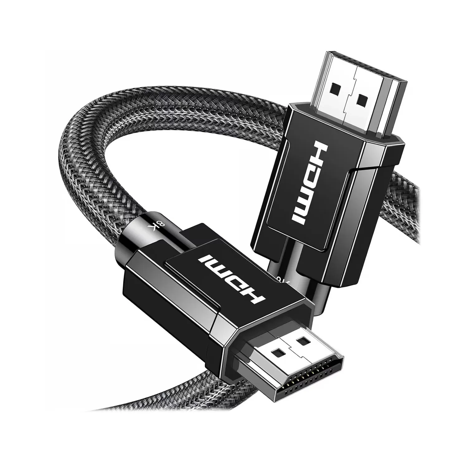 PROMO - HD135 - CABLE HDMI 8K MACHO/MACHO REDONDO TRENZADO - 1 MT- GRIS UGREEN - CC050101 - DISPLAY & CONTROL