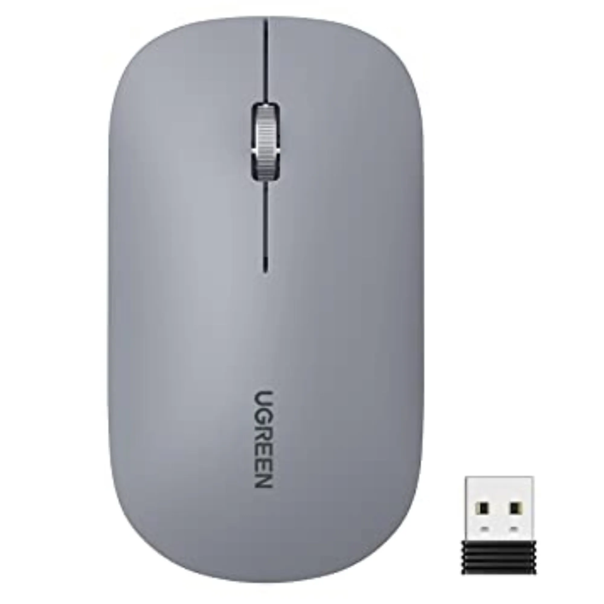 PROMO - MU001 - MOUSE INALAMBRICO GRIS CLARO - 4000 DPI UGREEN - CO020055