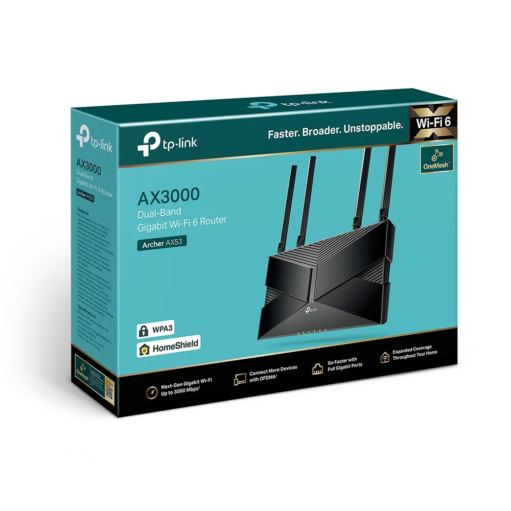 ARCHER AX53 TP-Link Router Wi-Fi 6 / AX3000 Dual Band - RE090114