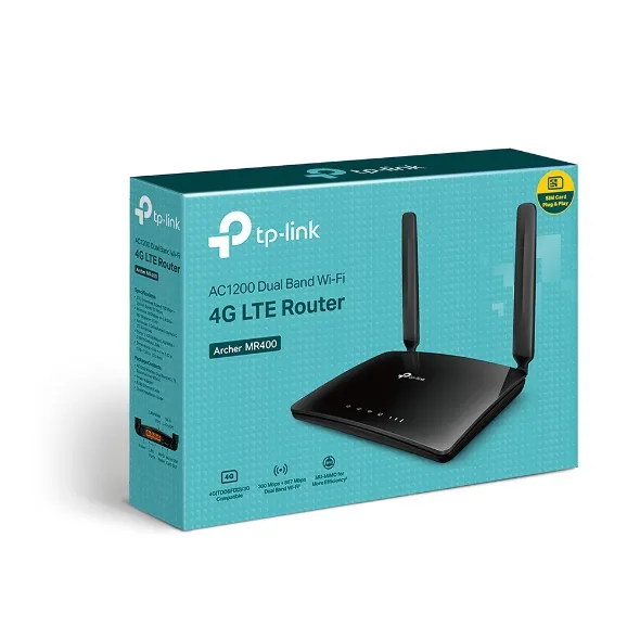 Archer MR400 TP-Link Router 4G LTE / Wi-Fi 5 AC1200 Dual Band - RE090169