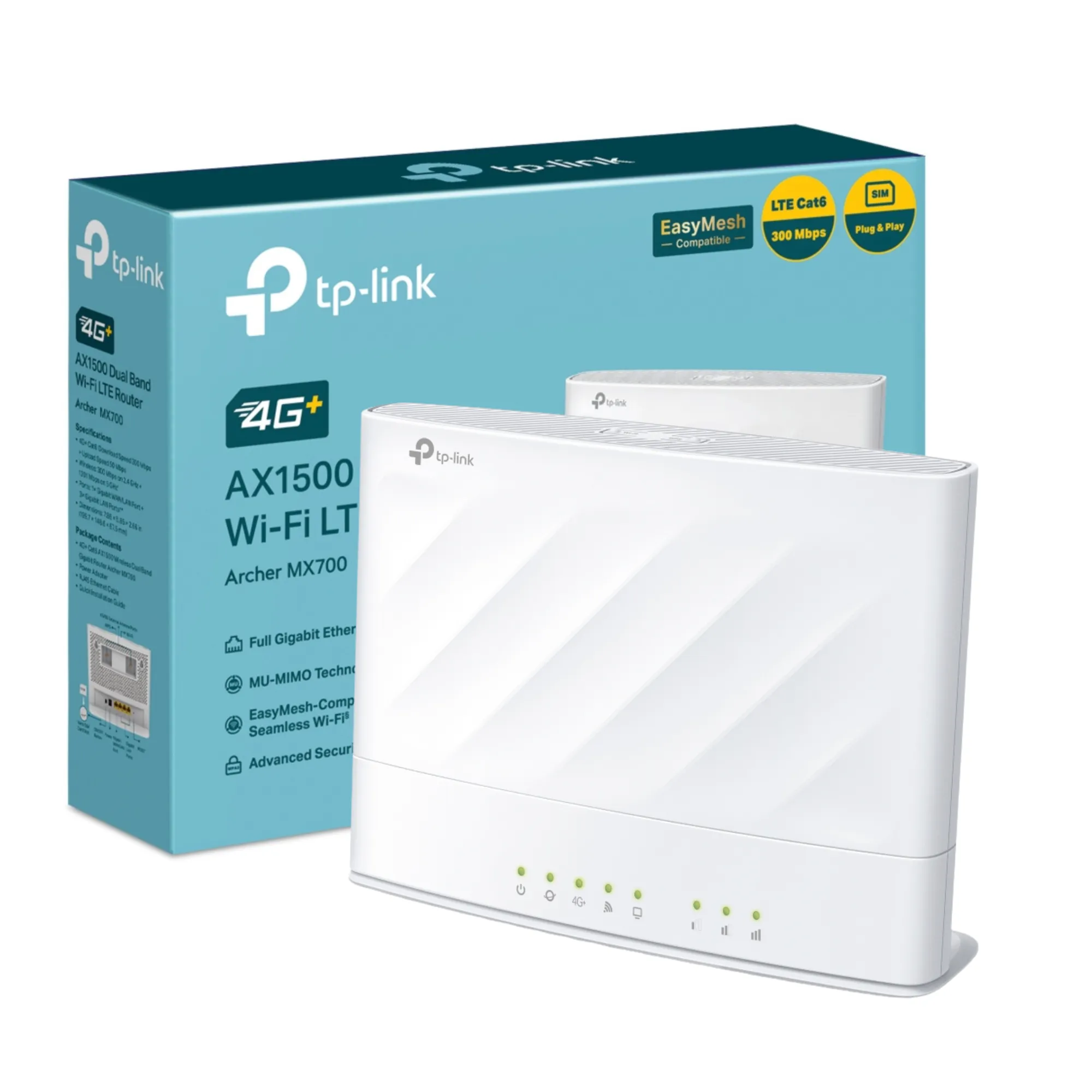 ARCHER MX700 TP-LINK Router 4G LTE WiFi6 dual band AX1500 - RE090272 - WIRELESS HOME & OFFICE