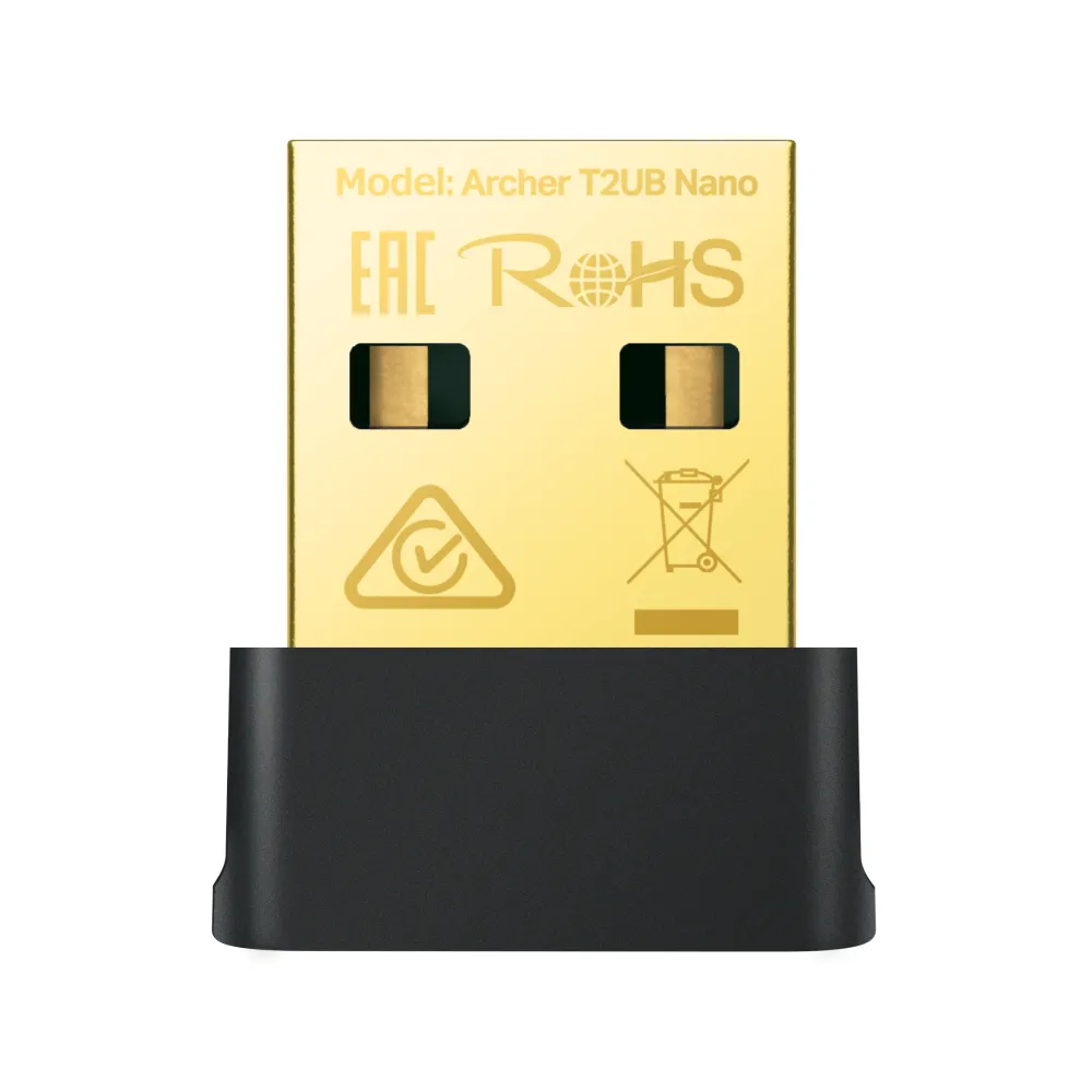 ARCHER T2UB NANO TP-Link Adaptador USB Wi-Fi 5 + Bluetooth 4.2 Doble Banda AC600 - RE090131