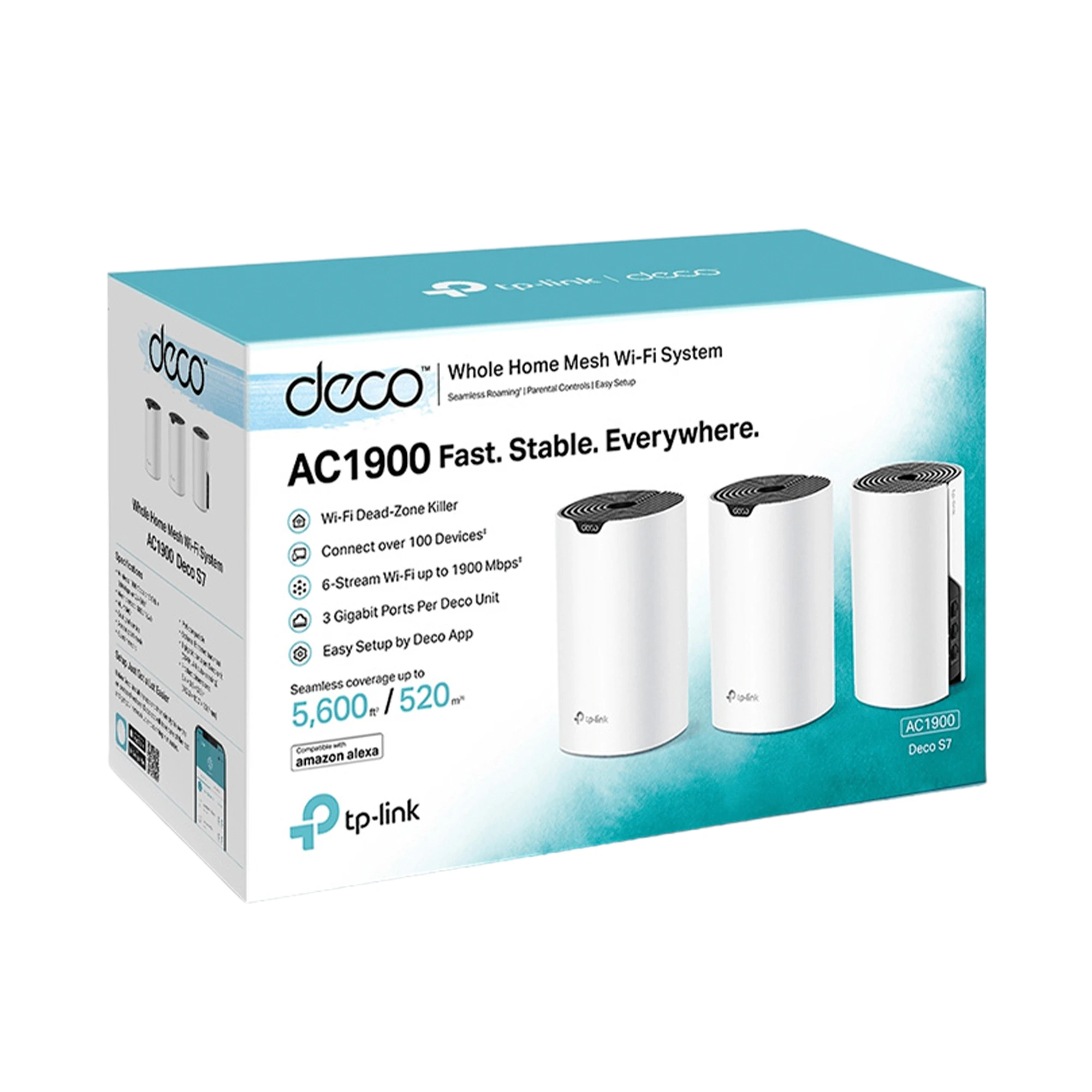 DECO S7(3-PACK) TP-Link Deco Wi-Fi 5 Mesh / AC1900 Dual Band - RE090103