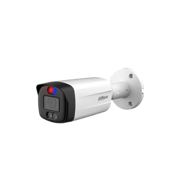 CAMARA DAHUA HDCVI 5MP TiOC SMART DUAL LIGHT BULLET 40M WDR 120DB DISUASION ACTIVA LUZ ROJA AZUL CON MICROFONO IP67 - CC030324 - CAMARAS & DVR HDCVI