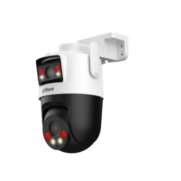 CÁMARA WI-FI 6 PT EXTERIOR DOBLE LENTE 5+5MP (FIJA + PT), SMART DUAL LIGHT (IR 30M / LUZ 30M), IP66, AUDIO BIDIRECCIONAL, MICROSD 256GB, IA HUMANO/VEHÍCULO DAHUA - CC040569 - CAMARAS IP & NVR