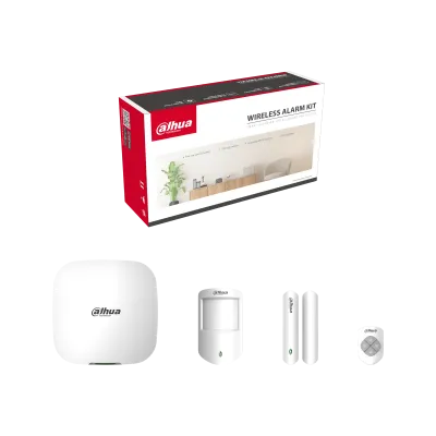 KIT DE ALARMA INALAMBRICA 433 MHZ CON HUB, WIFI/ETHERNET/4G, DOBLE SIM, 150 PERIFERICOS, SOS Y VIDEO LINK DAHUA - DF140070 - SISTEMAS CONVENCIONALES