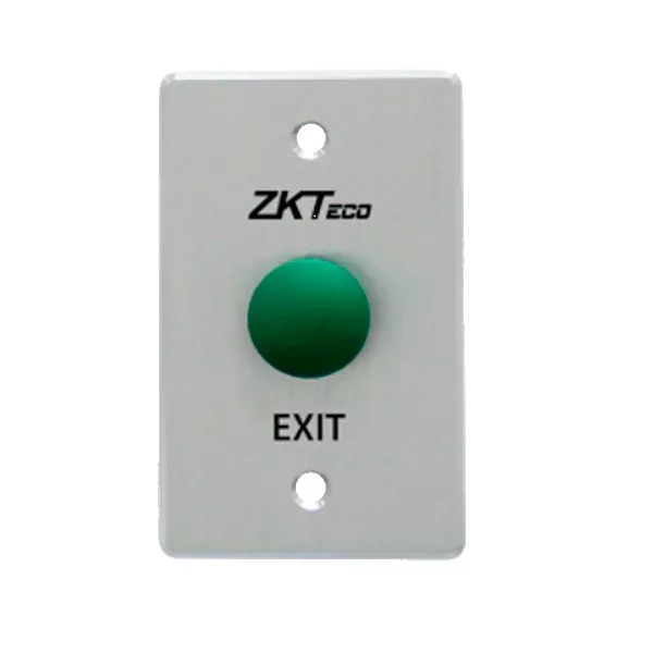 BOTON LIBERADOR TIPO HONGO CON CONTACTOS NO/NC/COM COLOR VERDE ZKTECO - CA030031 - ACCESORIOS