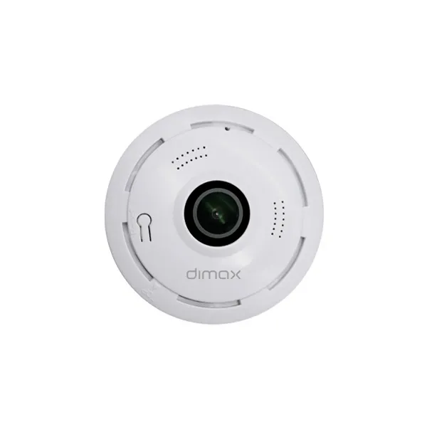 CAMARA PANORAMICA - OJO DE PEZ - 3MP - 1.44MM - WIFI 2.4 GHZ. DIMAX - CC040597 - CAMARAS IP & NVR