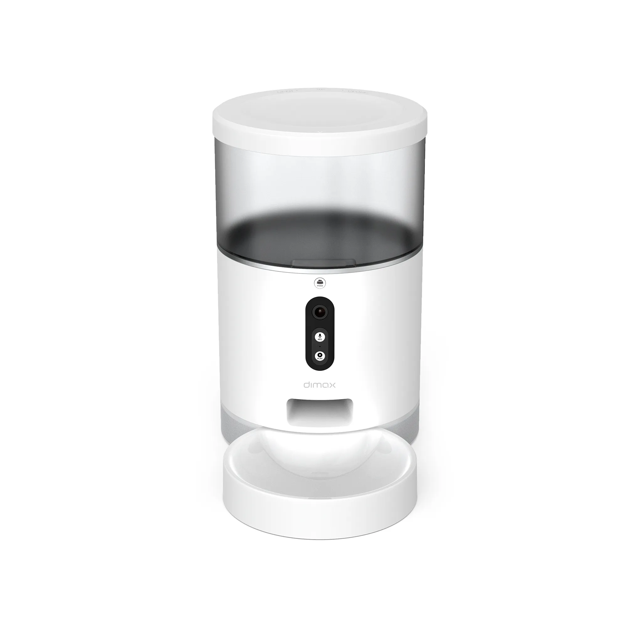 PROMO - COMEDERO DE MASCOTAS CON CAMARA 3MP - 4MM - WIFI 2.4 GHZ - 4 LTS. CAPACIDAD PARA COMIDA DIMAX - OC020002