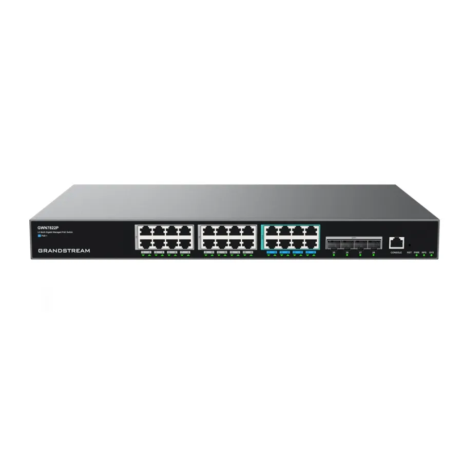 GWN7822P - Switch PoE Multi-Gigabit de Capa 3 Apilable (stacking) GRANDSTREAM - RE070286