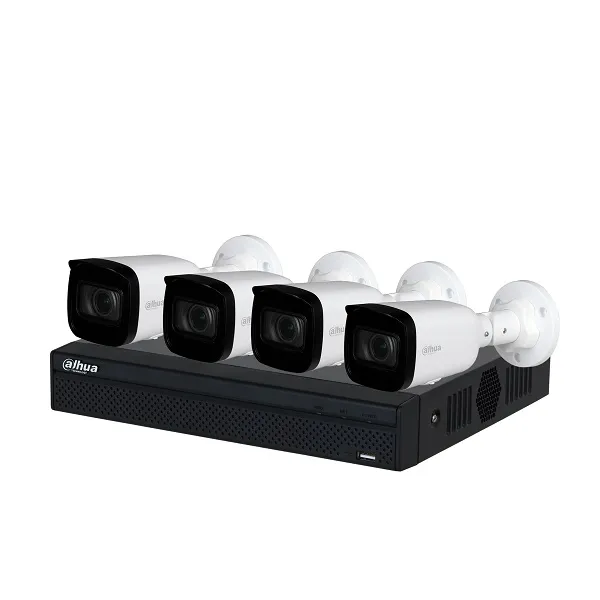 OUTLET - KIT/NVR1104HS-P-S3/H/4- HFW1230S1P-0360B-S5-QH2 - 4 CAMARAS BULLET 2MP + 1 GRABADOR DAHUA
