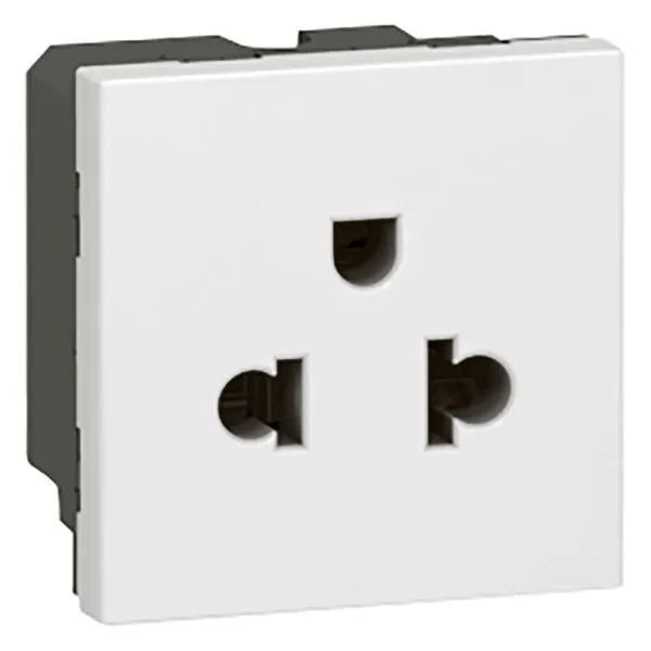 TOMA UNIVERSAL 2P+T MOSAIC - 2 MODULOS BLANCOS LEGRAND - CE010035 - ACCESORIOS