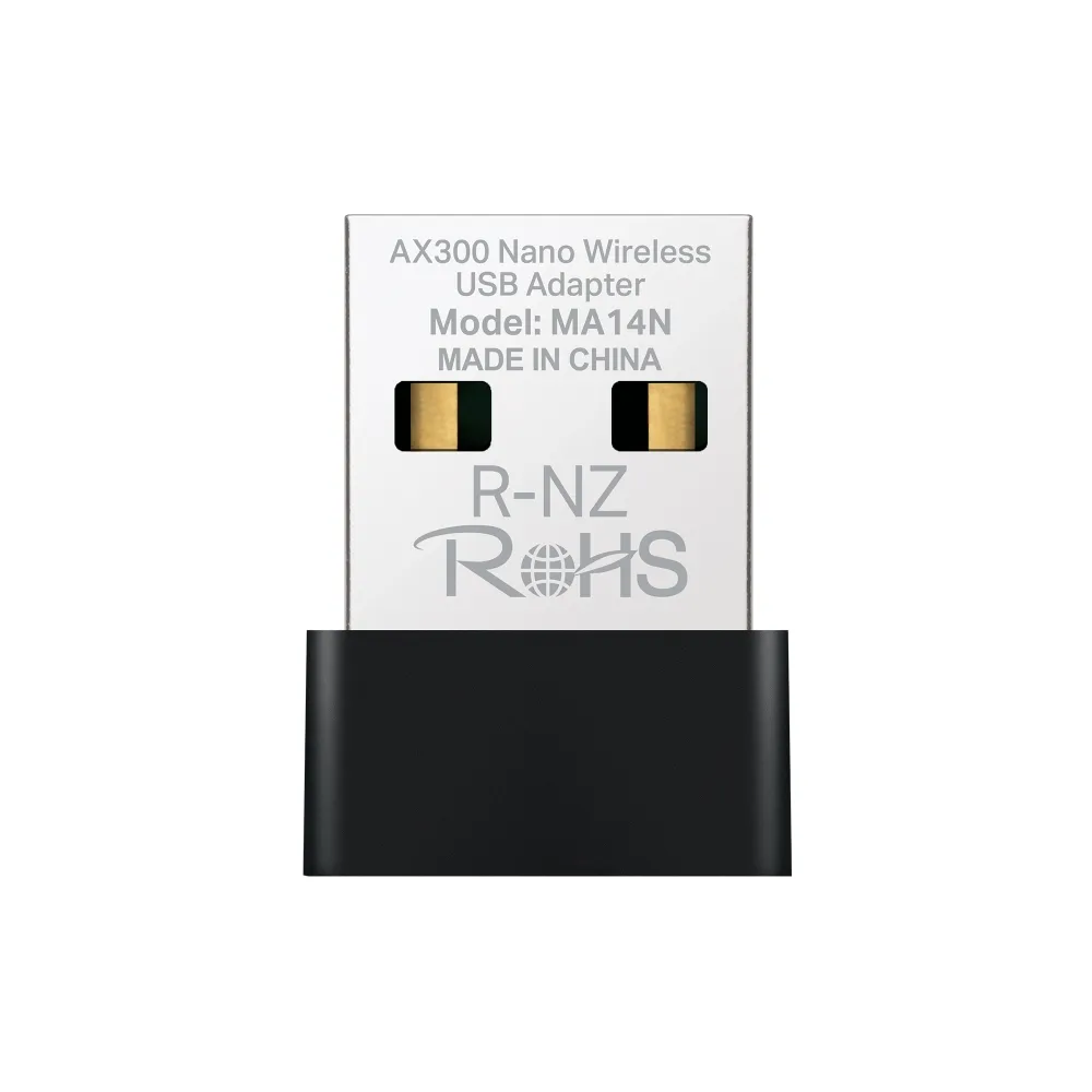 MA14N Adaptador USB MERCUSYS WiFi 6 AX300 single band (2.4GHz) - RE090228 - WIRELESS HOME & OFFICE