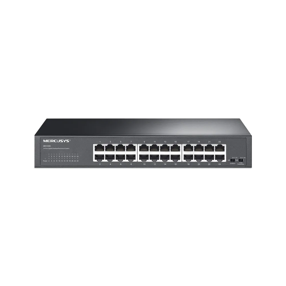 MS124GS Switch MERCUSYS 24 puertos Gigabit (10/100/1000) - RE090252 - WIRELESS HOME & OFFICE