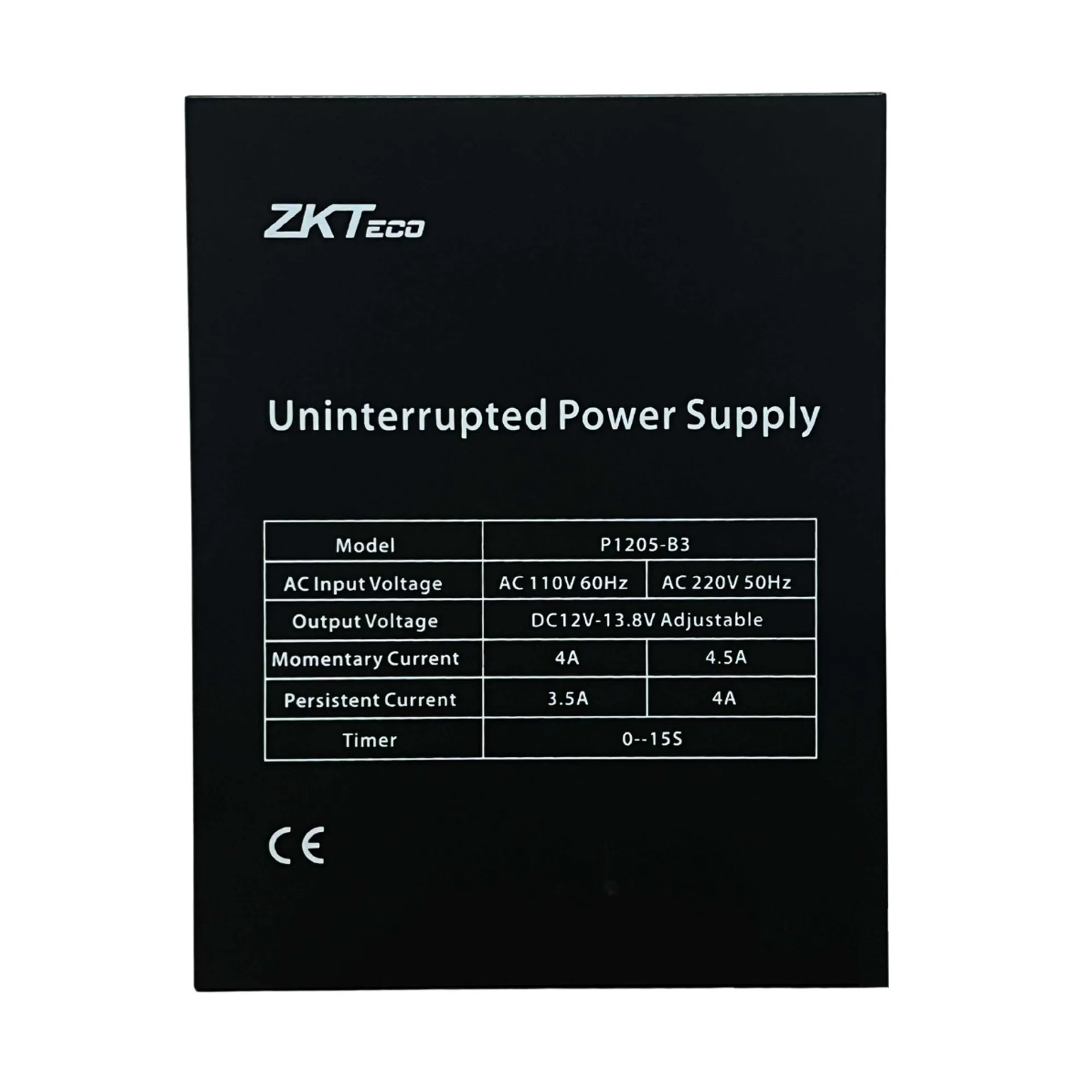 PROMO - P1205-B3 - FUENTE DE 12V 5A CON ESPACIO PARA RESPALDO DE ENERGIA BATERIA 12V 7A ZKTECO - EI030050 - FUENTES DE PODER