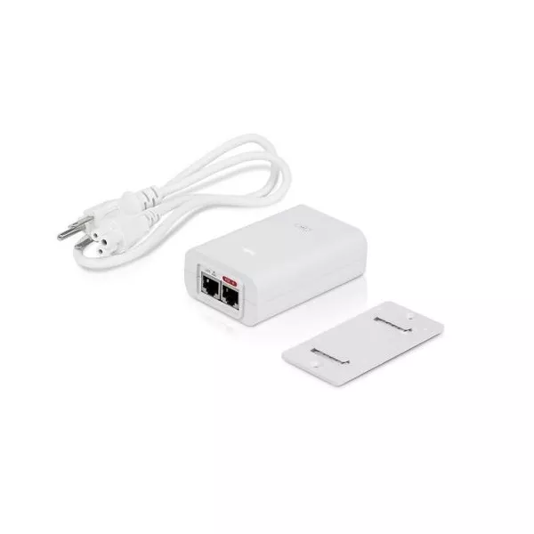 UISP POE-24-24W-G-WH - POE INYECTOR 24VDC 24W GIGABIT UBIQUITI - RE010072