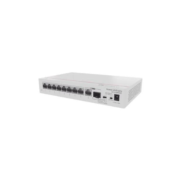 S110-8P2ST - Switch Gibabit 8 Puertos PoE + 1SFP No administrable HUAWEI - RE070282 - SWITCHES