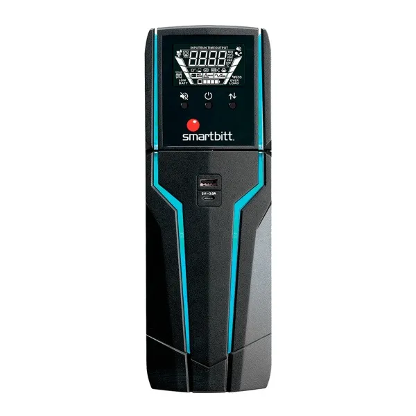 UPS SMART INTERACTIVO GAMER DE 6 TOMAS 1800VA / 900W SMARTBITT - EI020028 - EQUIPOS DE RESPALDO