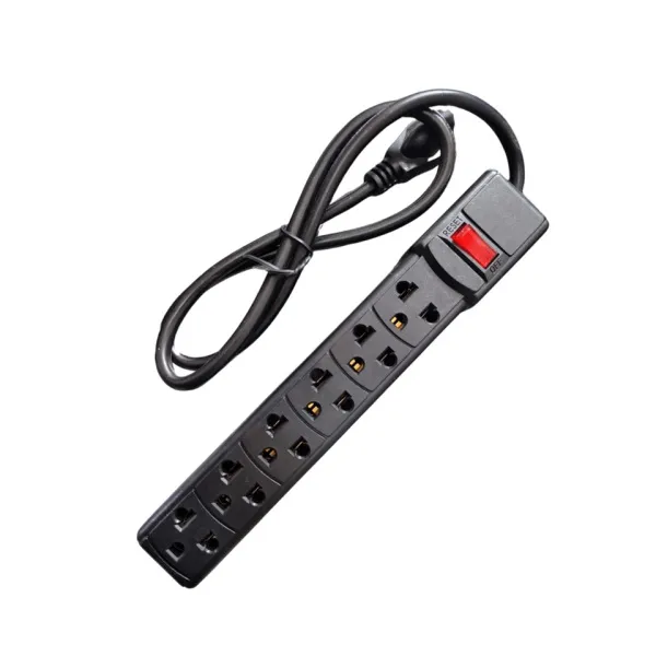 SUPRESOR DE PICOS DE 6 TOMAS 180J 15A/220V, INTERRUPTOR RESET CON LED SMARTBITT - EI020055 - EQUIPOS DE RESPALDO