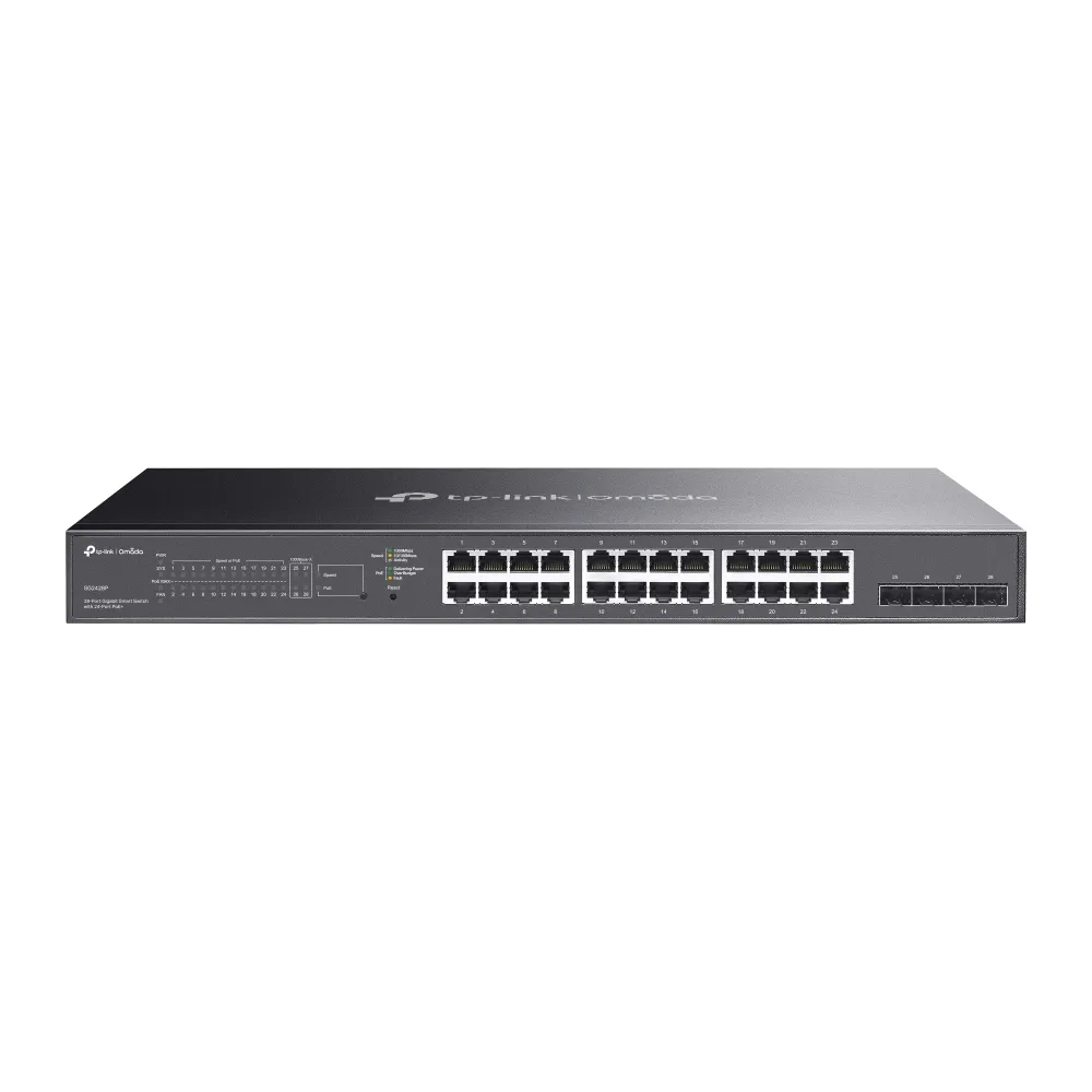 SG2428P Switch administrable Omada L2+, 24 Gb PoE+ (250W), 4 SFP 1G - RE070138 - SWITCHES