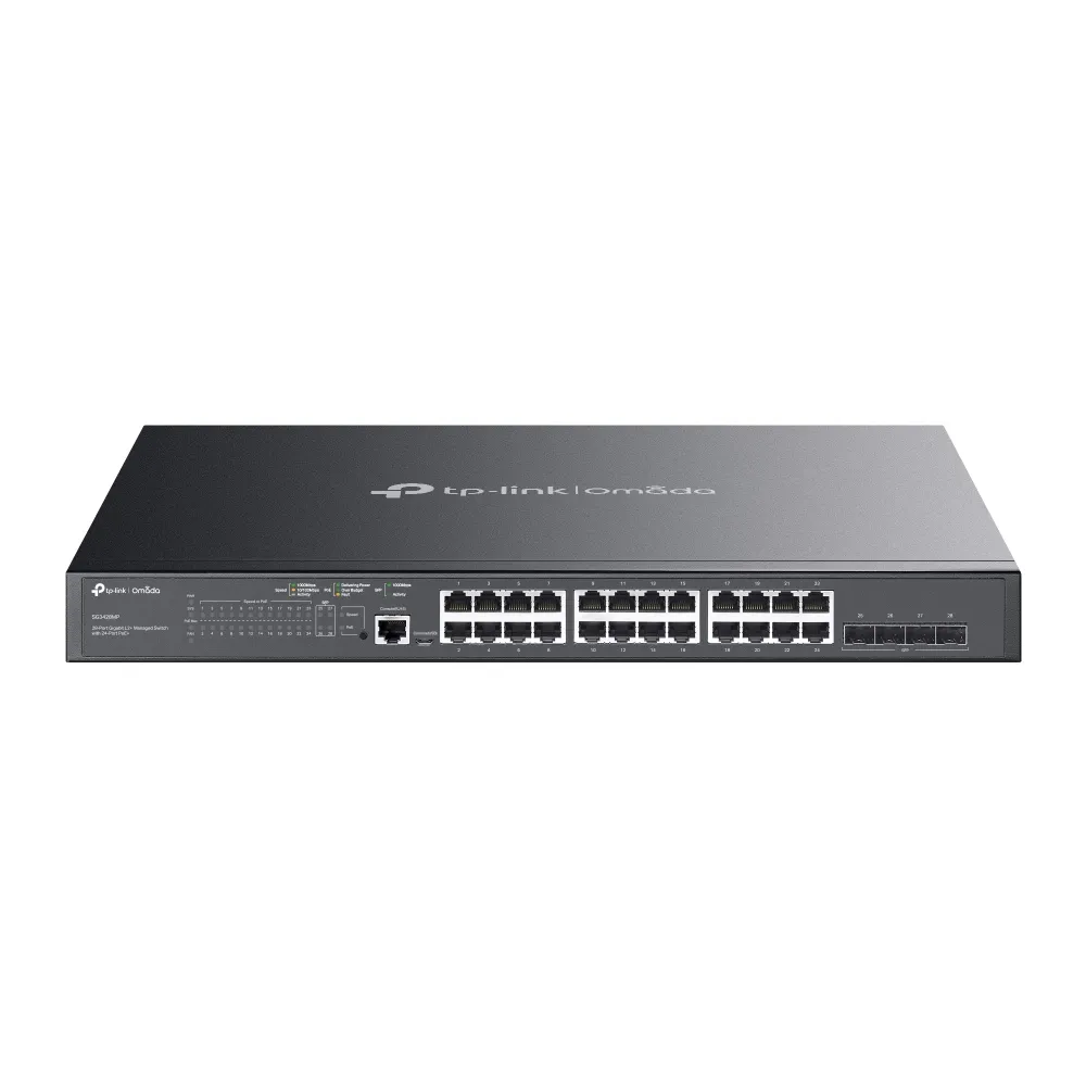 SG3428MP Switch administrable Omada L2+, 24 Gb PoE+ (384W), 4 SFP 1G - RE070135 - SWITCHES