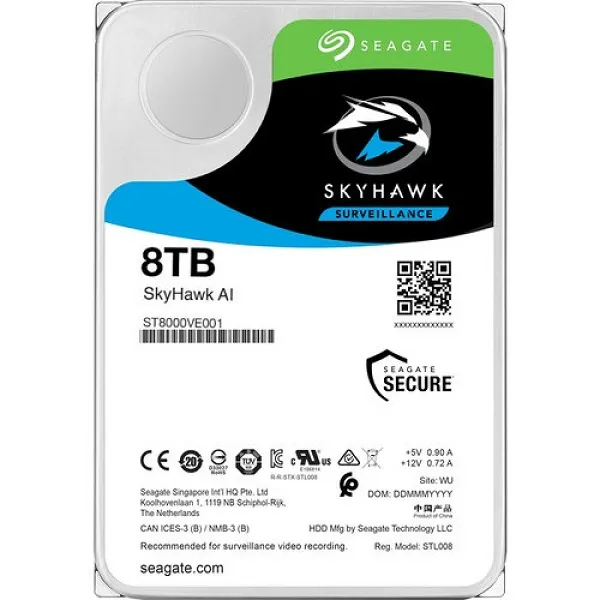 Seagate Skyhawk AI ST8000VE001 8TB 7200rpm 256mb SATA3