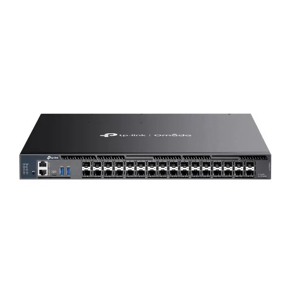 OMADA SWITCH STACKABLE ADMINISTRADO L3 APILABLE DE 26 PUERTOS 10G DE CON 6 RANURAS DE 25G - RE070267 - SWITCHES
