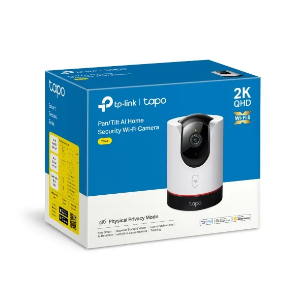 Tapo C225 camara Tapo interior wifi 4MP 2560x1440 2K QHD - CC040418 - CAMARAS IP & NVR