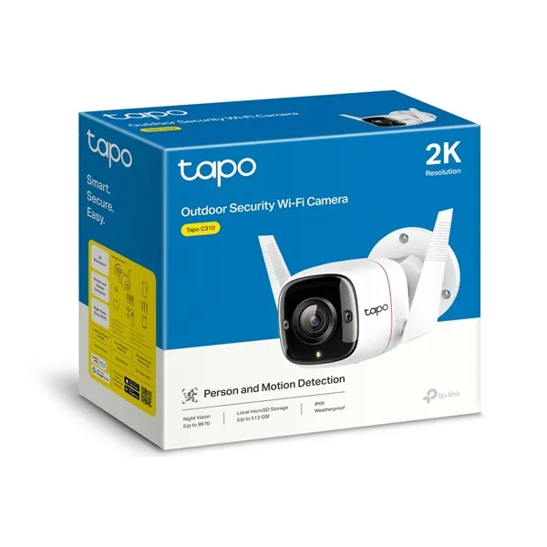 Tapo C310 camara Tapo exterior wifi y ethernet 3MP 2304x1296 2K - RE090058 - CAMARAS IP & NVR
