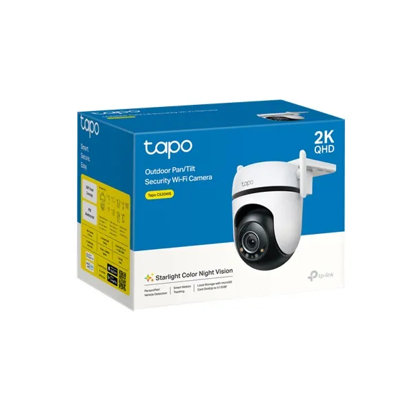 Tapo C520WS camara Tapo exterior wifi y ethernet 4MP 2560x1440 2K QHD - CC040488 - CAMARAS IP & NVR