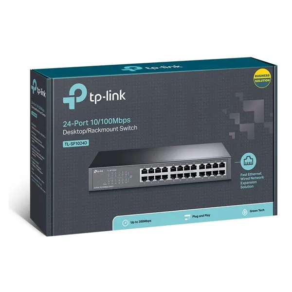 TL-SF1024D Switch TP-LINK no administrable Fast Ethernet 24 puertos 10/100 - RE070190 - SWITCHES
