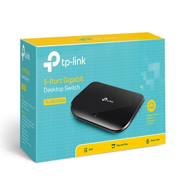 TL-SG1005D Switch TP-LINK no administrable 5 puertos Gigabit - RE070162 - SWITCHES