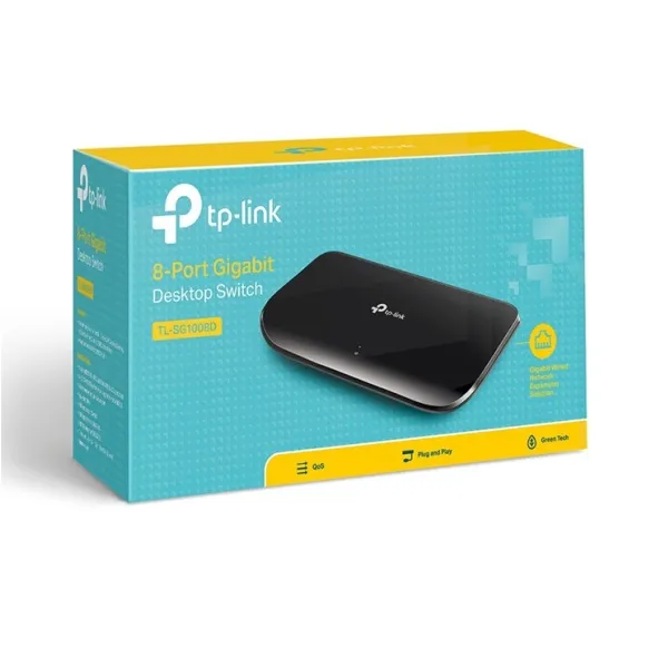 TL-SG1008D Switch TP-LINK no administrable 8 puertos Gigabit - RE070160 - SWITCHES