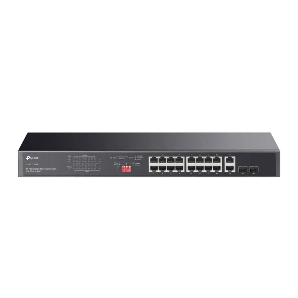 TL-SG1218MP Switch TP-LINK no administrable JetStream, 16 PoE+ 250W, 2 RJ45 no PoE, 2 SFP - RE070144 - SWITCHES