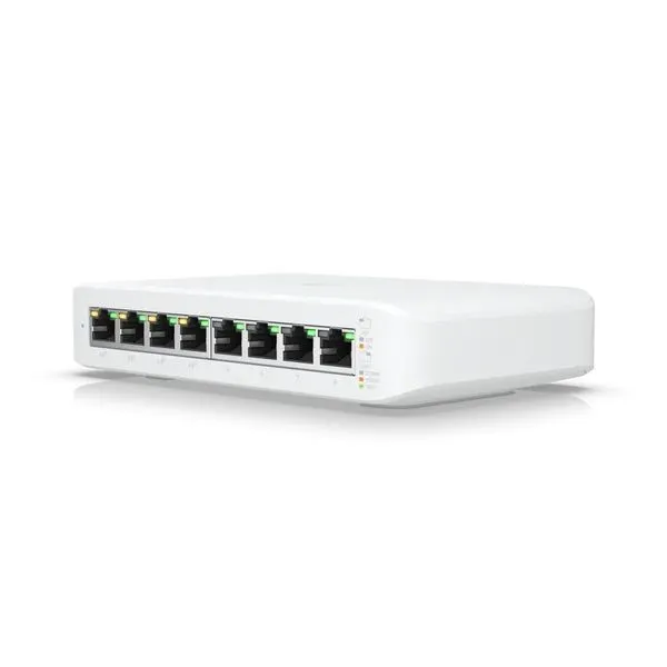 UNIFI USW-LITE-8-POE- SWITCH UNIFI ADMINSTRABLE UBIQUITI - RE070169 - SWITCHES