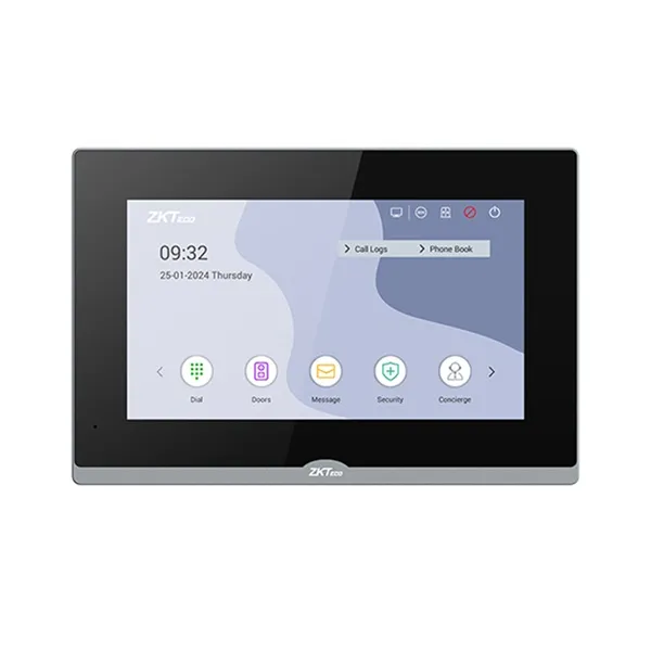VT07-B26L-W - MONITOR WIFI DE VIDEO PORTERO ZK 7 PULGADAS COMPATIBLE CON VEX-B25L- VE01-B24L-W ZKTECO - CA120096 - VIDEO PORTEROS
