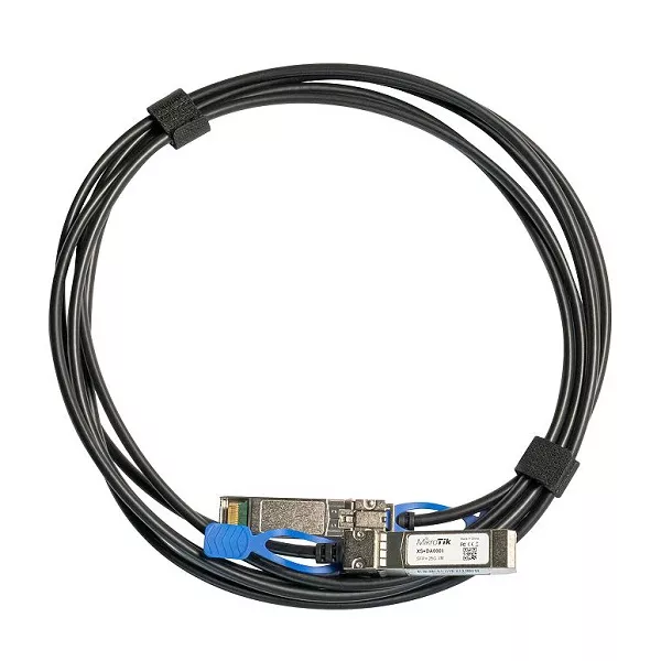 XS+DA0001- CABLE DE CONEXIÓN DIRECTA QUE ADMITE NO SOLO SFP 1G Y SFP+ 10G, SINO TAMBIÉN EL ESTÁNDAR 25G SFP28 MIKROTIK - CE010016 - ACCESORIOS