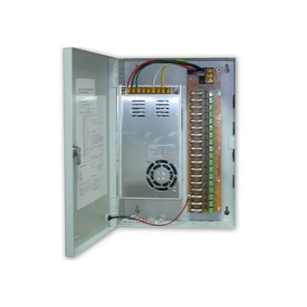 FUENTE SUPERVISADA ZKTECO DE 12V 10AMP 9 CANALES DE CONEXION - EI030035 - FUENTES DE PODER