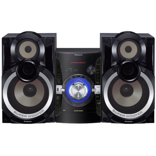 SC-AKX54 MINICOMPONENTE PANASONIC, 850W RMS; MEMORIA INTERNA 2 GB PARA GRABAR HASTA 510 CANCIONES